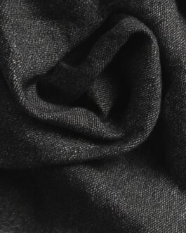 100% Cotton Black Denim Fabric